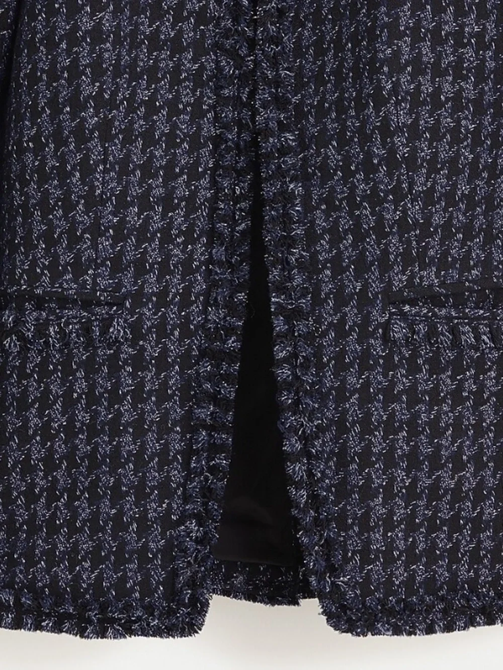 J. Crew Going-out Blazer In Metallic Midnight Houndstooth Print Navy Size 0 NWT